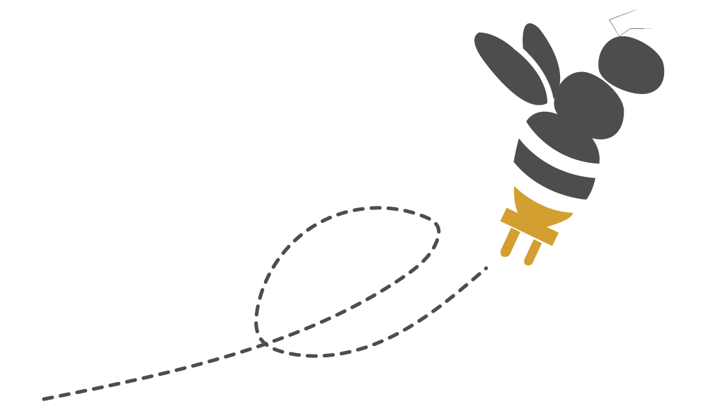 Abeja volando